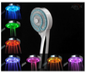 Pommeau douche lumineux 7 couleurs 3 jets 50 pcs
