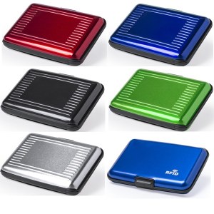 Porte-Cartes "Rainol" en Aluminium - Objet publicitaire AVEC ou SANS logo - Cadeau clie...