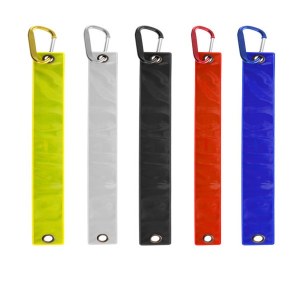 Porte-clés réfléchissant "Brux" en PVC/Aluminium - Objet publicitaire AVEC ou SANS logo...