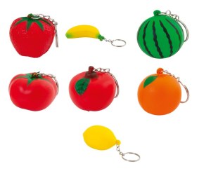 Porte-Clés Antistress Fruty - Objet publicitaire AVEC ou SANS logo - Cadeau client - Gi...