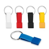 Porte-Clés "Dines" en Métal et Similicuir - Objet publicitaire AVEC ou SANS logo - Cade...