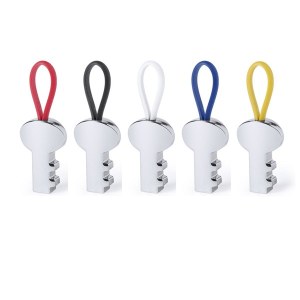 Porte-Clés "Lladel" en Silicone/Métal - Objet publicitaire AVEC ou SANS logo - Cadeau...