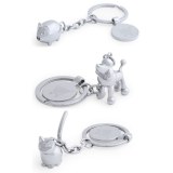 Porte-Clés Monnaie "Hoinzo" en Métal - Objet publicitaire AVEC ou SANS logo - Cadeau cl...