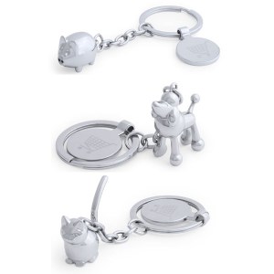 Porte-Clés Monnaie "Hoinzo" en Métal - Objet publicitaire AVEC ou SANS logo - Cadeau cl...