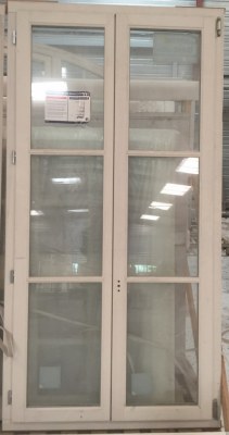 Fenêtre 2 vantaux bois blanc