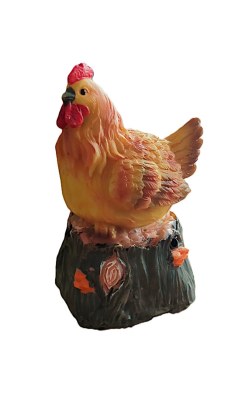 Lot de 9 Statuettes Poule musical Détecteur de mouvement ( 1 euro / pcs )