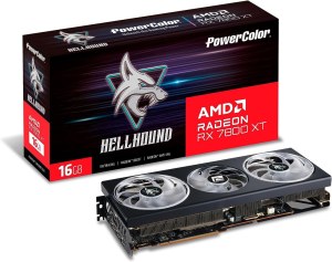 PowerColor Tarjeta gráfica Hellhound AMD Radeon RX 7800 XT 16GB GDDR6