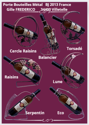 Portes bouteilles métal