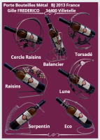 Portes bouteilles métal