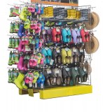 PRESENTOIR PALETTE GRIS EN METAL