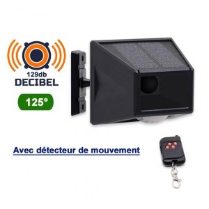 Alarme solaire multifonctions - Série TACTIC – 4 modes - Télécommande RF - 129db - Sirè...