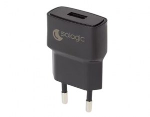 Lot de 10 Adaptateurs/prises secteur USB Sologic Noir/Blan