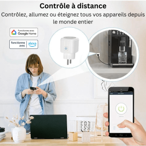 Liquidation Prises WiFi connectées – 415 unités – compatible Google / Alexa / Tuya – ve...