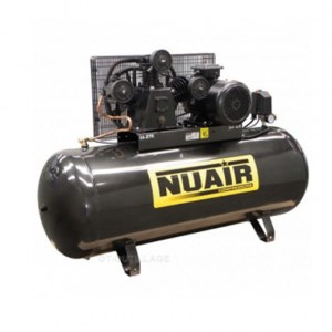 Compresseur d'air à courroie NUAIR 500 litres 7,5 cv cylindre en V