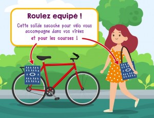 SACS VELO BLEUS PERSONNALISABLES