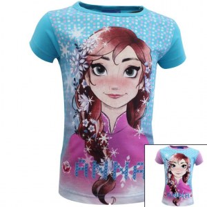 12x T-shirts manches courtes La Reine des Neiges du 2 au 8 ans