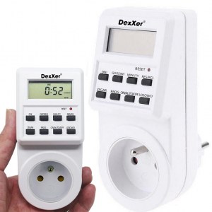 PROGRAMMATEUR HORAIRE COMMUTATEUR MINUTERIE LCD TE01F