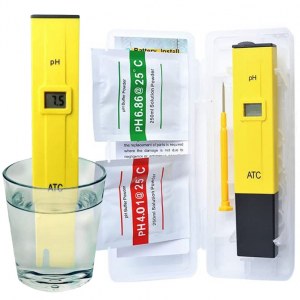 COMPTEUR ÉLECTRIQUE 0-14pH TESTEUR D'EAU PISCINE ATC PH-009I