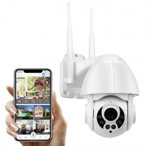 CAMÉRA EXTÉRIEURE ROTATIVE IP FULL HD ZOOM x4 WIFI SQS-R