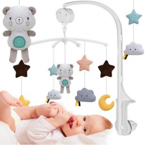 CAROUSEL POUR ENFANTS AU LIT MÉLODIES ANIMAUX TOY-10