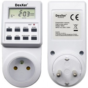 PROGRAMMATEUR HORAIRE COMMUTATEUR MINUTERIE LCD TE01F