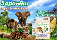 Lessive Bio Racines Saponaires et Lavande Atlas Maroc bouteille 1L