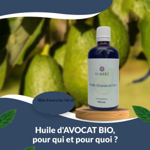 Huiles vegetales Huile d'avocat biologique 100 ml
