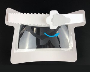 EXCLUSIF. Visière de Protection jetable (3-4 jours) COVID-19 ajustable en polyester