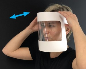 EXCLUSIF. Visière de Protection jetable (3-4 jours) COVID-19 ajustable en polyester