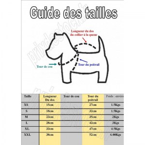 Lot de 22 manteaux pour petits chiens