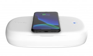 Sterilisateur UV pour objets personnels + chargeur sans fil - vente en gros uniquement