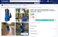 Destockage Pompe à eau Silverline 750W pour eau propre et eau sale