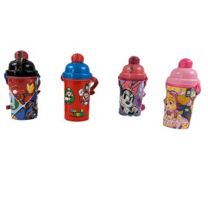 22 Gourdes Disney 380 ml Réutilisable Super Mario - Spider Man  Avec cordon