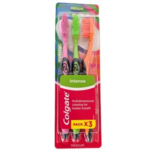 15 Paquets de 3 Brosses à dents Colgate Intense 