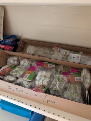 Gros lot d'articles de décoration, mariage et évènementiel