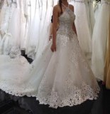 Fabricant magnifique robes de marieé en tulle, dentelle et perles