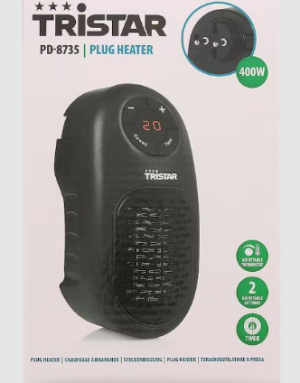 Lot de 12 Radiateurs d'appoint enfichable Tristar 400 W