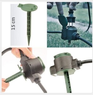 Lot de 3 Rallonges / Multiprises Câbles électrique Extérieur Etanche avec support ( 5...)