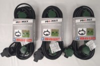 Lot de 3 Rallonges / Multiprises Câbles électrique Extérieur Etanche avec support ( 5...)