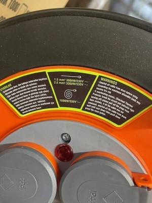 Rallonges électriques 25mX1.5mm²