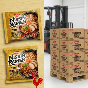 Nouilles Ramen Nissin Thaï Roasted Chicken - lot palette déstockage Prix : 250 €