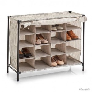 Range-chaussures "Box and Beyond" tissu (16 paires)