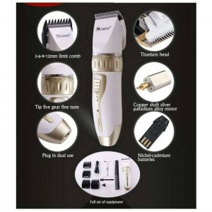 Tondeuse cheveux barbe sans fil Titane Céramique Batterie