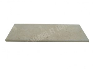 Travertin Beige Nez de Marche Arrondi 83x28,5 cm