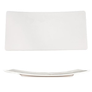 (DESTOCKAGE) Assiette rectangle 15 x 30 cm PURE