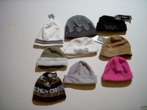 Bonnet, Echarpe et Chapeau France Neige et Blanc Bonnet