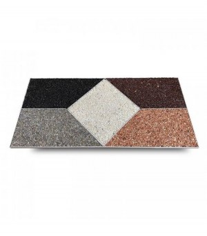 MOQUETTE DE PIERRE AVEC GRANULAT DE MARBRE ET RESINE