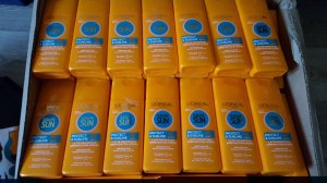 Lot de creme solaire