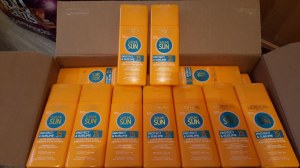 Lot de creme solaire