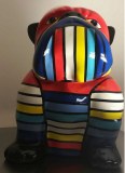 Bouledogue Résine Rayures 60 cm